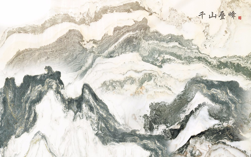 landscape marble ink landscape rock plate texture