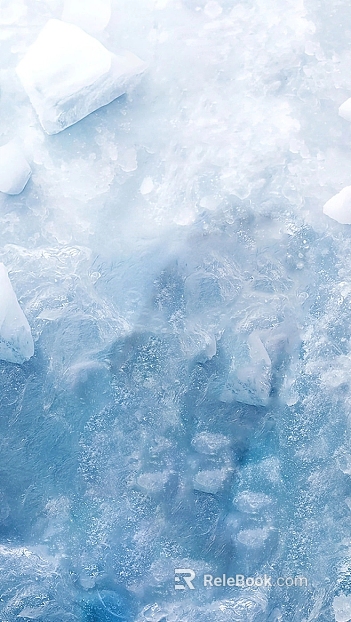 Light blue ice decorative background texture