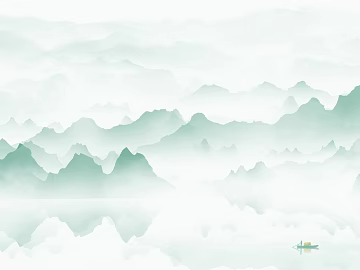 Green New Chinese Landscape Decorative Painting texture (ID:ffaeh133146)