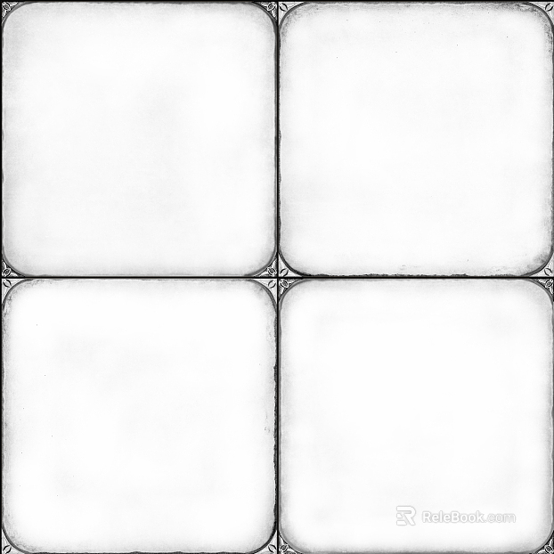 Antique Tile Retro White Floor Tile Seamless texture