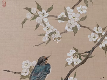 Chinese Decorative Painting of Flowers and Birds texture (ID:ffach420868)