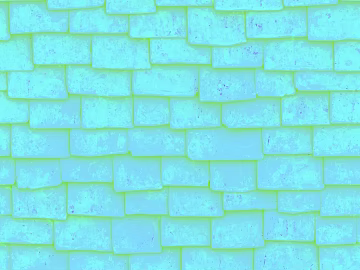 Blue fluorescent brick wall background wall texture (ID:ffaeh948676)