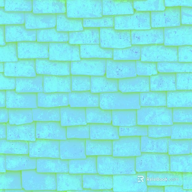 Blue fluorescent brick wall background wall texture