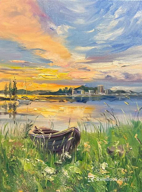 landscape painting texture