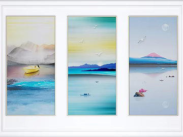 landscape painting texture (ID:ffaef8604)