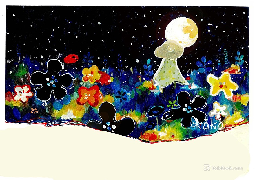 cartoon painting texture