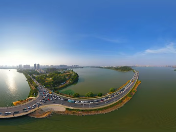 HDR Ecological Rivers and Lakes Scenery Panorama texture (ID:ffach298503)