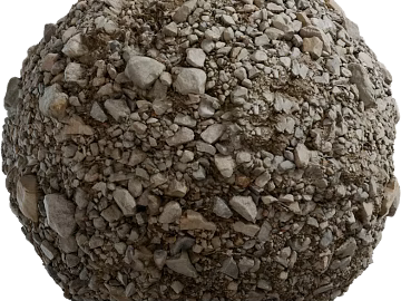 Gravel PBR texture (ID:ffach098664)