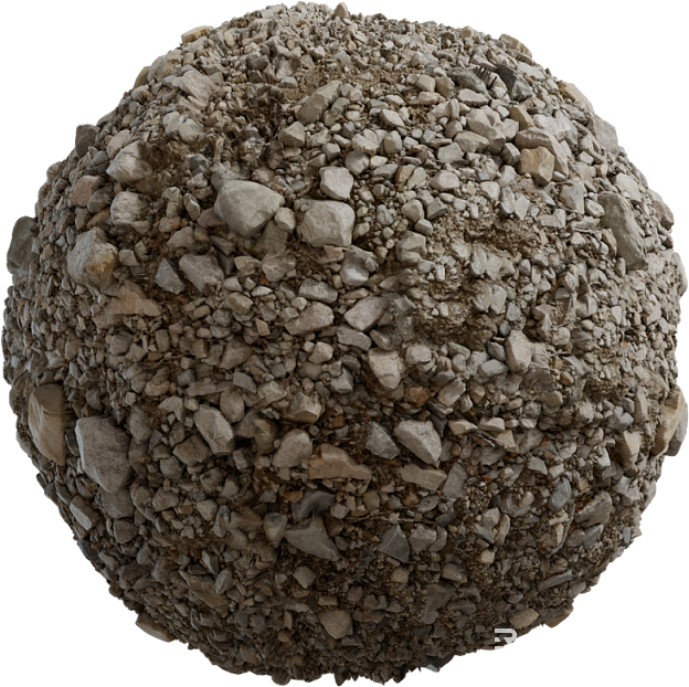 Gravel PBR texture