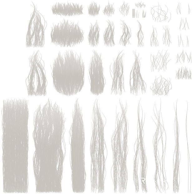 Light gray hair brush material texture