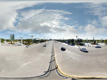HDR City Leisure Square Panoramic View texture (ID:ffach370303)