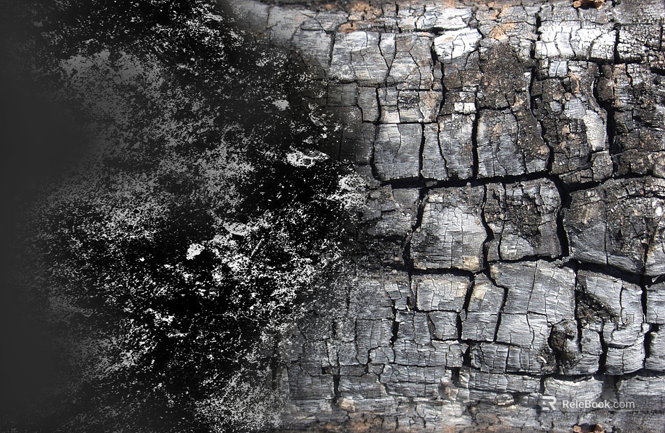 Charcoal roasted mahogany texture