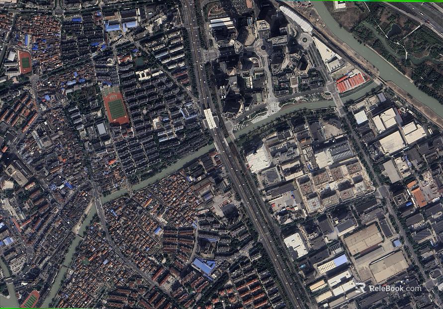 Bird's-eye view of the city texture