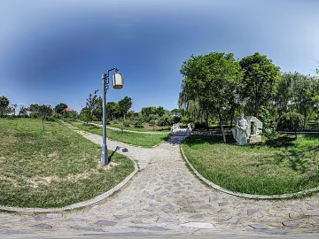 HDR ecological greening garden panorama texture (ID:ffach263103)