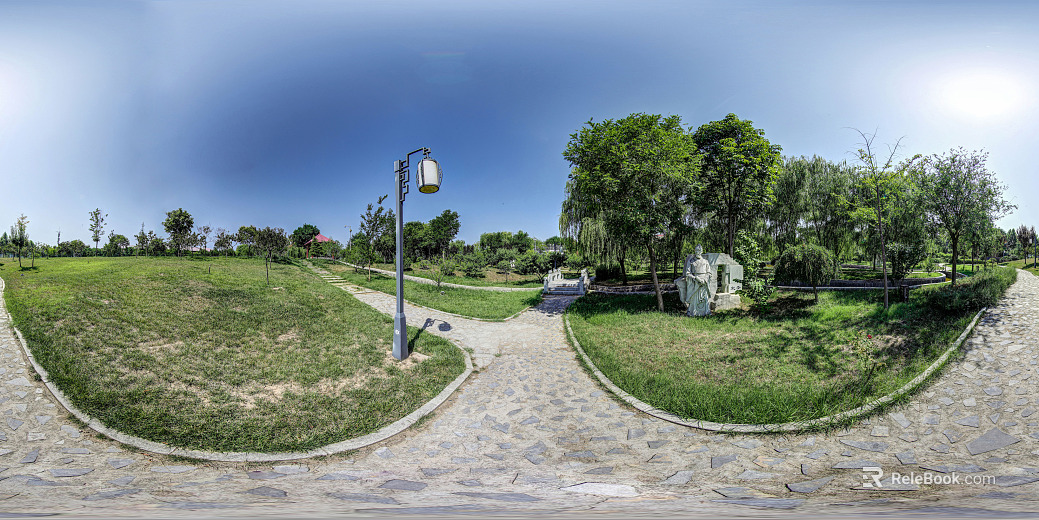 HDR ecological greening garden panorama texture