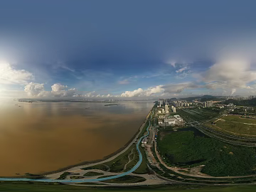 Outdoor Garden Park Panoramic View texture (ID:ffach855283)