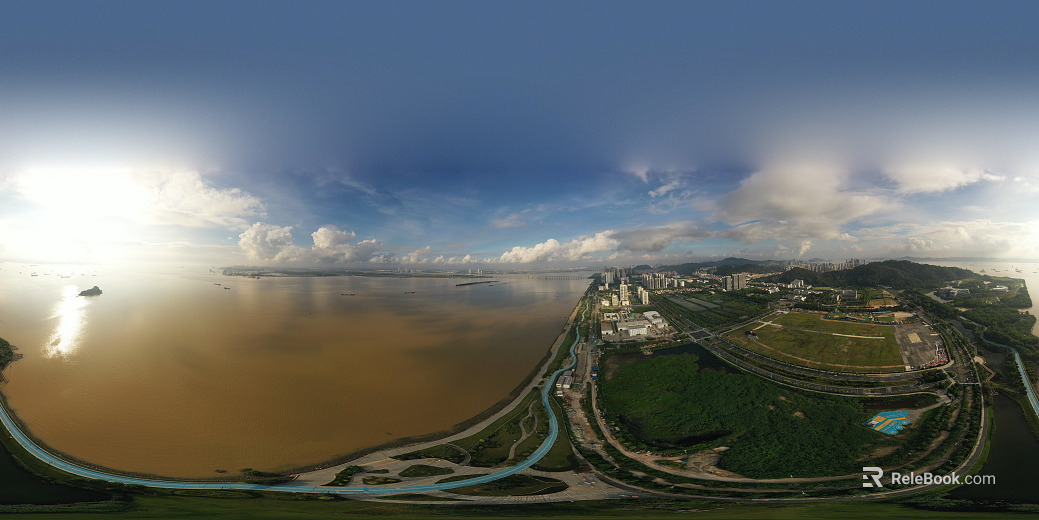 Outdoor Garden Park Panoramic View texture