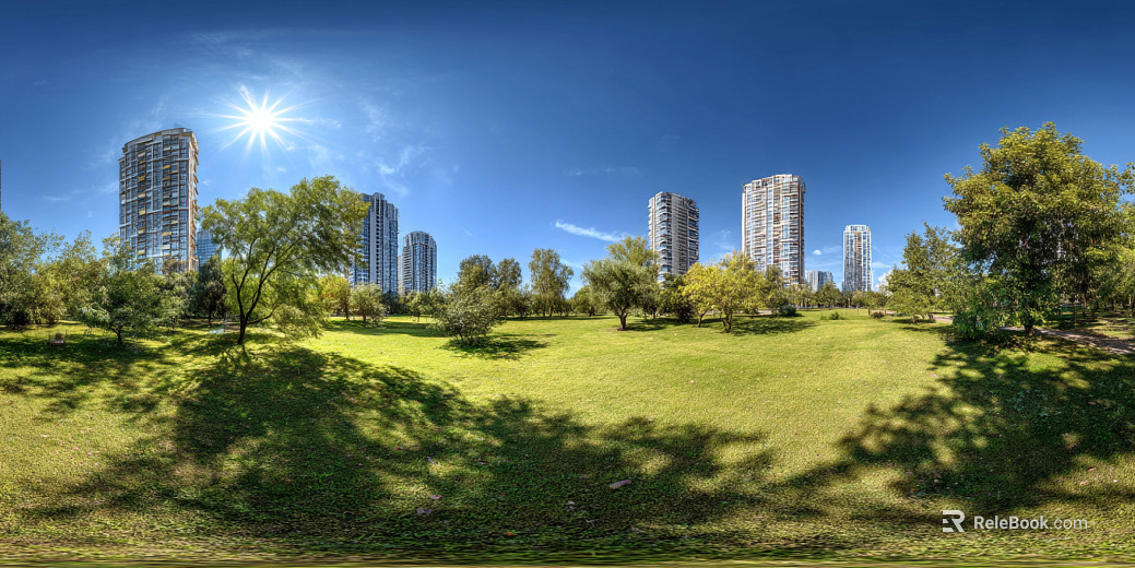 outdoor lawn blue sky white clouds texture