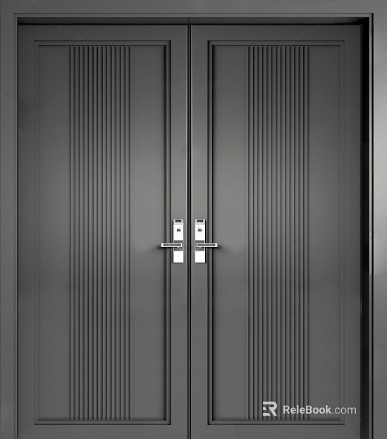 Metal door texture