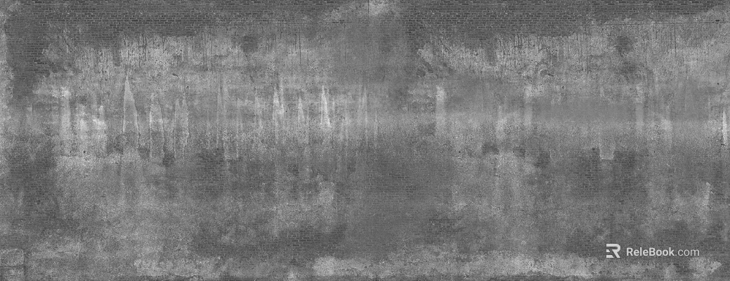 Black and white brick wall texture