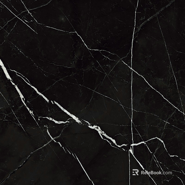 Black black and white root rock plate with mesh pattern marble texture