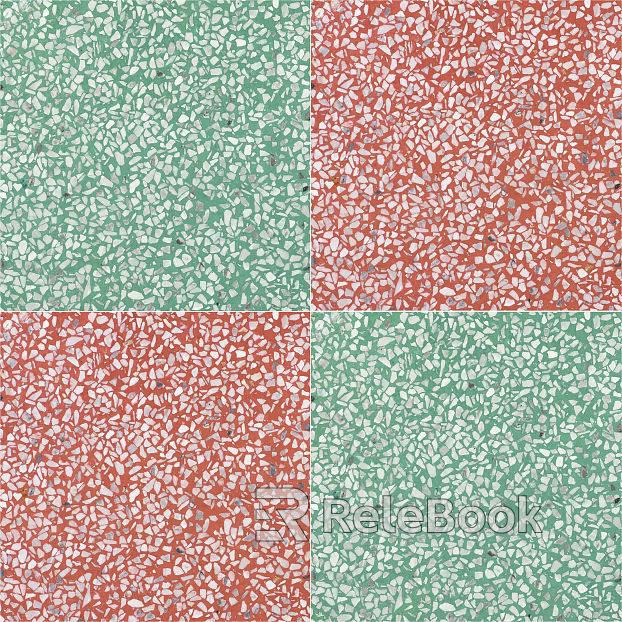 terrazzo green plaid stitching terrazzo brick texture
