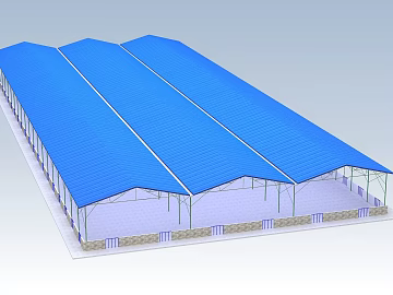 Blue color steel tile storage greenhouse roof texture (ID:ffaeh868436)