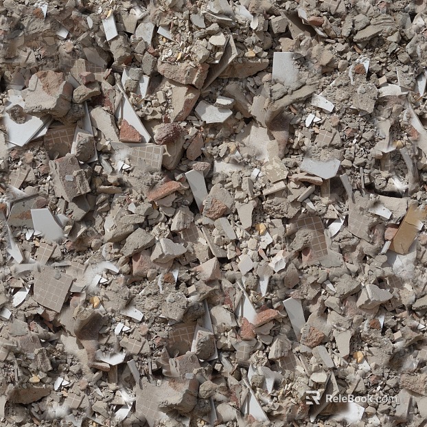 Construction waste texture