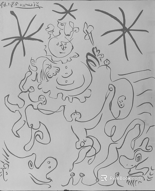 black and white painting texture