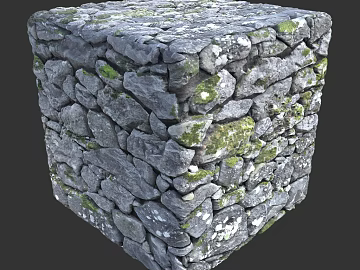 Stone wall PBR texture (ID:ffach524781)