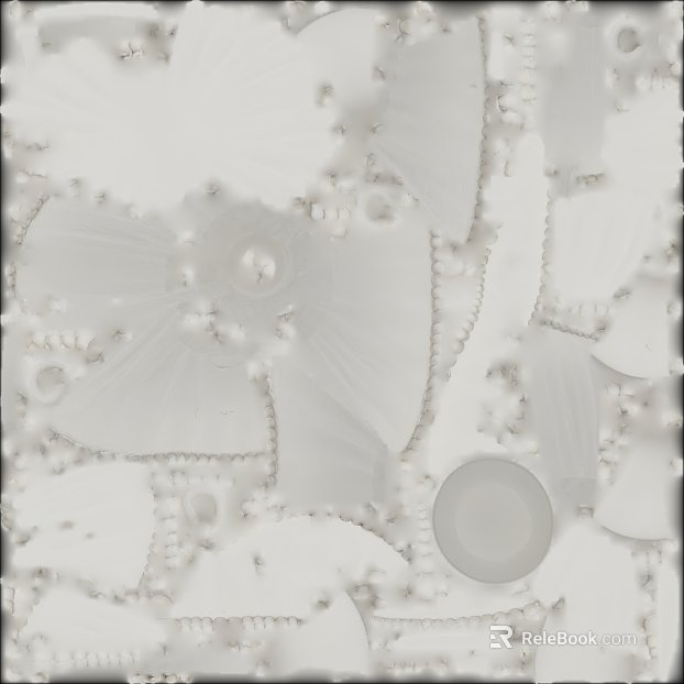 White concave-convex marble wall decoration texture