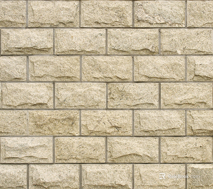 Brick wall light color concave convex culture stone wall brick texture