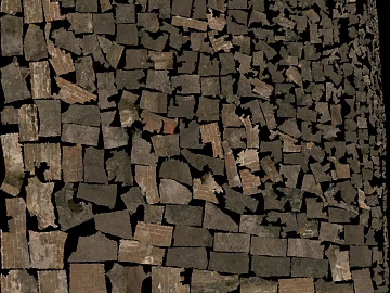 Dark gray dilapidated brick wall retro wall texture (ID:ffaeh815151)