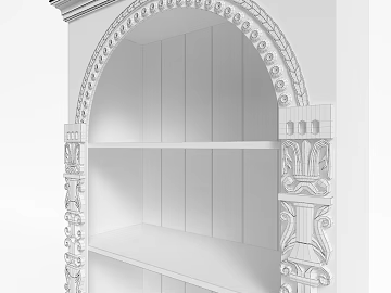 European-style white carved wooden cabinet texture (ID:ffaeh471956)