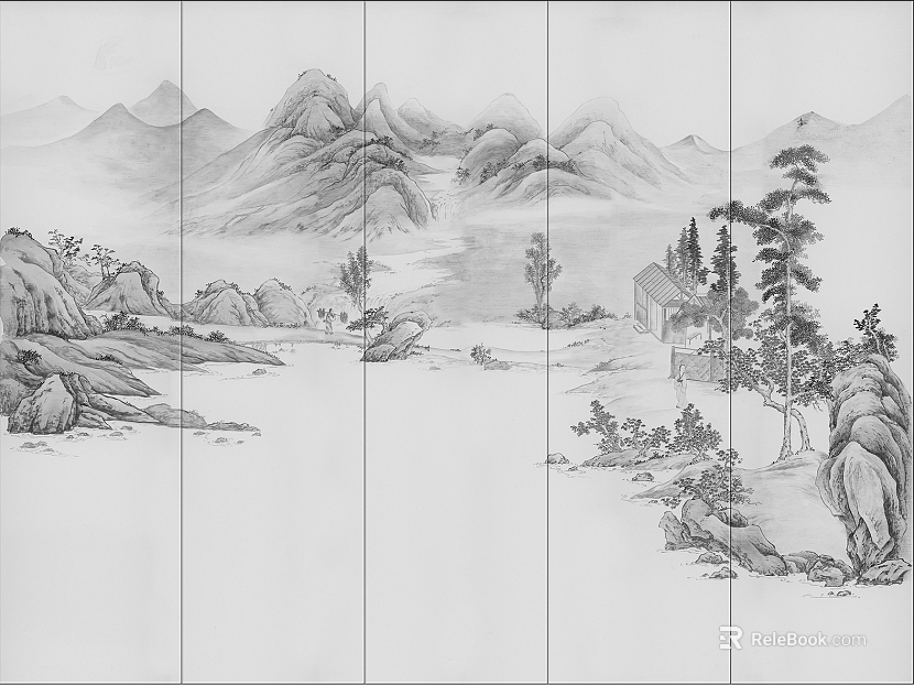 landscape painting texture