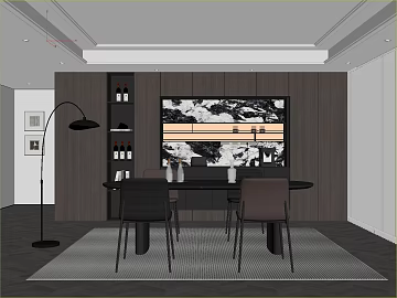 Modern dark gray clapboard restaurant background wall texture (ID:ffaeh555836)