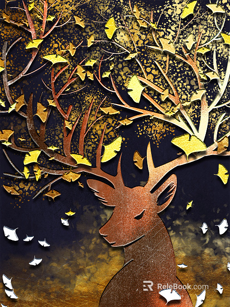 three-dimensional physical painting texture