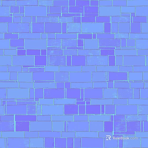 Blue purple ceramic mosaic kitchen wall texture