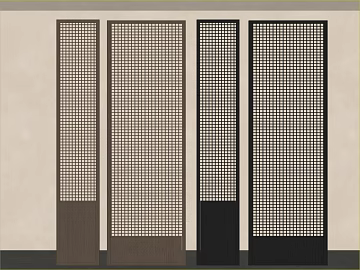 New Chinese-style Wooden Grille Indoor Partition texture (ID:ffaeh400024)