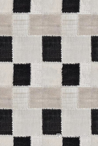 Modern black and white plaid texture
