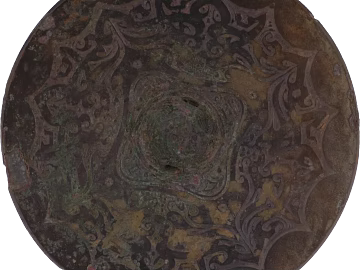 Bronze old bronze mirror classical decoration 3d model