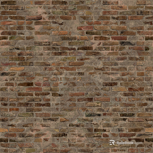 Damaged cement old cement wall face red brick wall texture