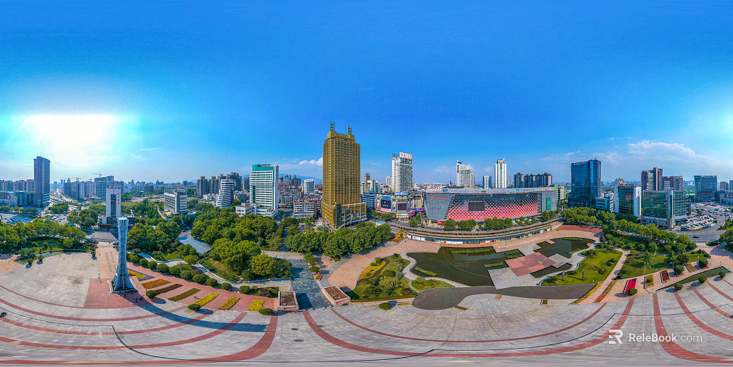 City Leisure Square Daytime HDR texture