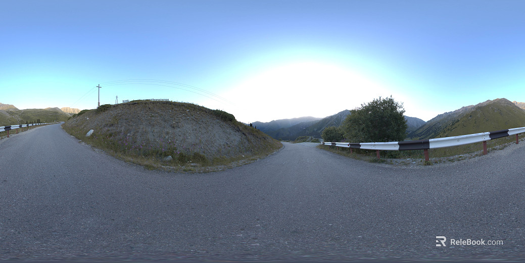 outdoor road landscape daytime hdr texture