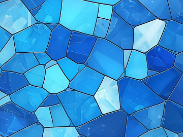 Light Luxury Blue Geometric Stained Pattern Glass texture (ID:ffach517220)