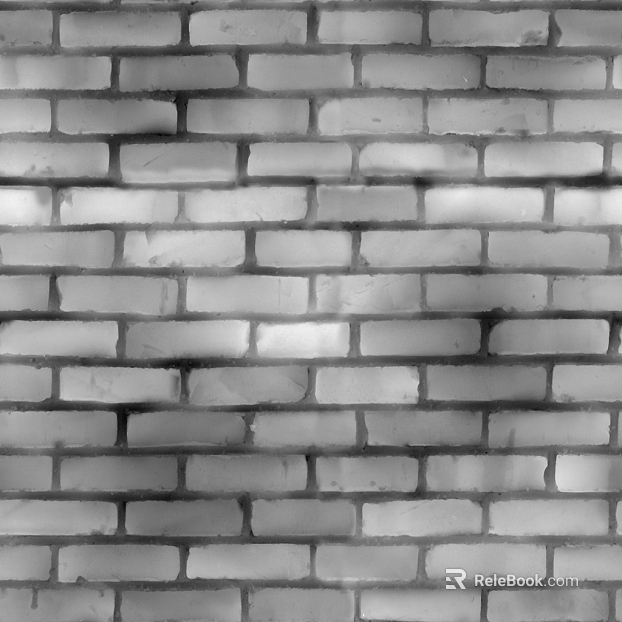 Black and white brick wall texture