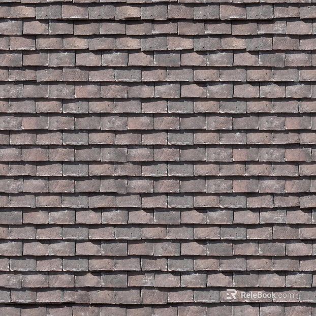 Flat roof tile for villa building texture