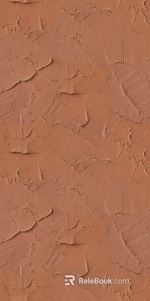 Orange wall texture paint diatom mud texture