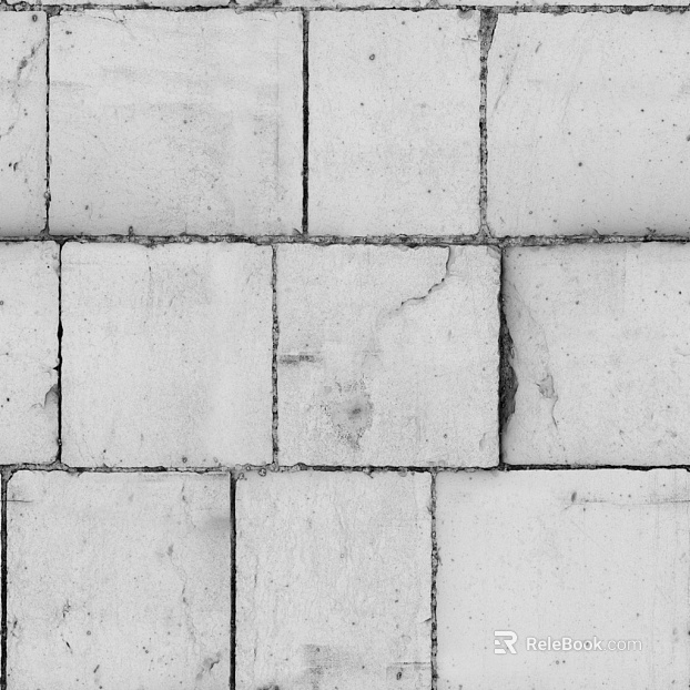 Brick wall exterior wall white square brick seamless texture