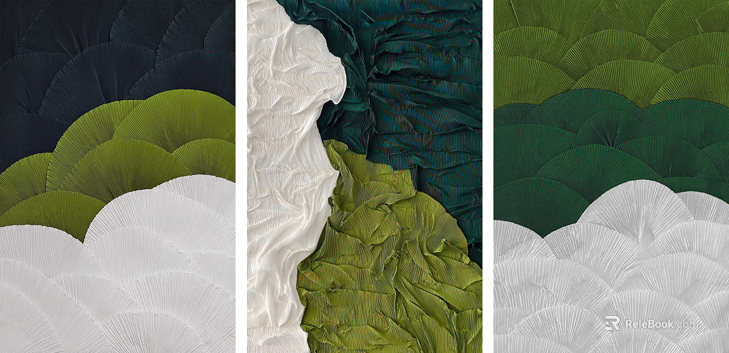 three-dimensional physical painting texture